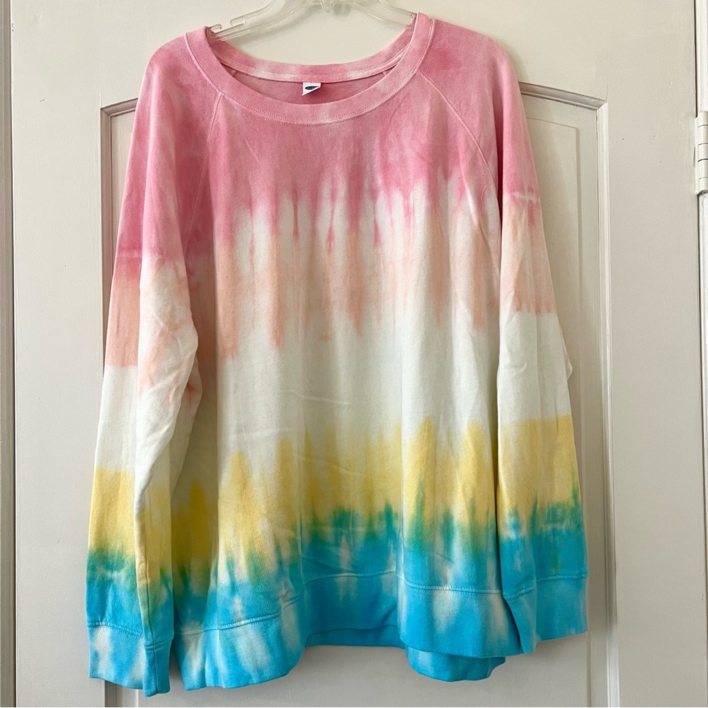 Old Navy Tie Dye Crewneck Sweatshirt Size XXL